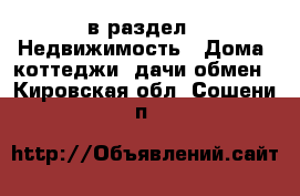  в раздел : Недвижимость » Дома, коттеджи, дачи обмен . Кировская обл.,Сошени п.